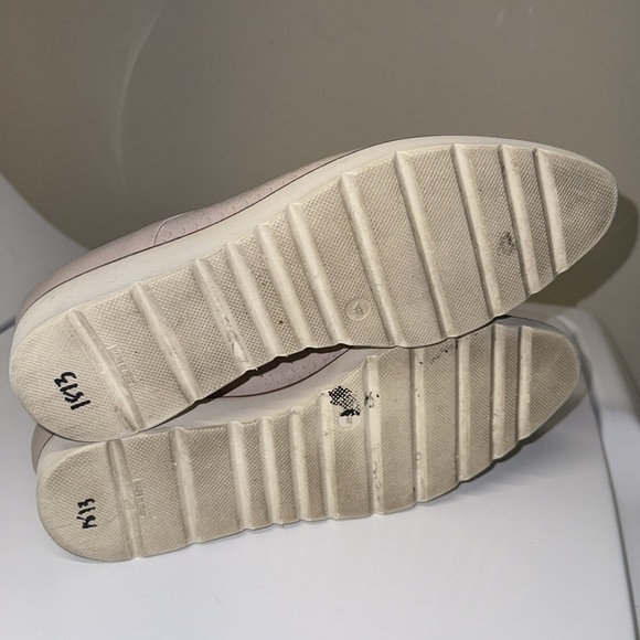 Fabiana Filippi shoes laces leather scales pattern light tan cream colored 38 - Picture 4 of 5